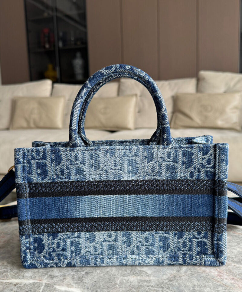 Christian Dior Mini Dior Book Tote Blue